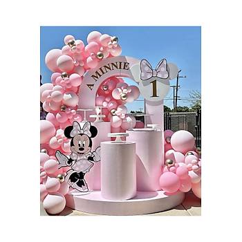 Pembe balon zinciri seti 100 l�