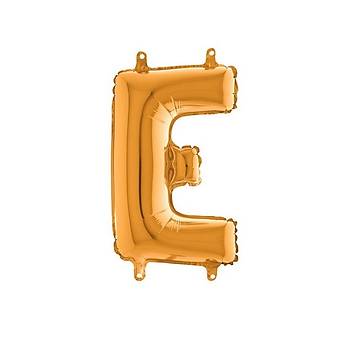 E Harfi Gold Renk Folyo Balon 60cm