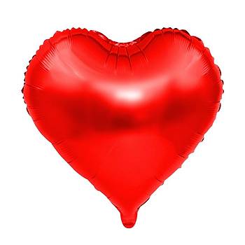 Kırmızı Kalp Folyo Balon 40 cm