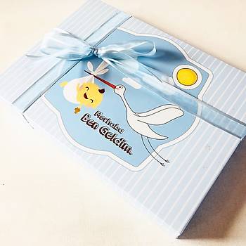 Leylek Baskl Kutuda Bebek ikolatas - 54 Adet ikolata ve 100 gr Draje