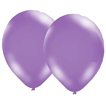 Gemar Mor Metalik Balon - 100 Adet