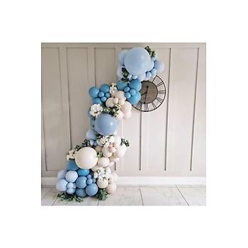 Derin okyanus frtna mavi deniz kumu balon zinciri seti 100 l