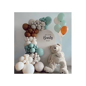 K�� Ye�ili Deniz kumu Balon Zinciri Seti 60 adet balon