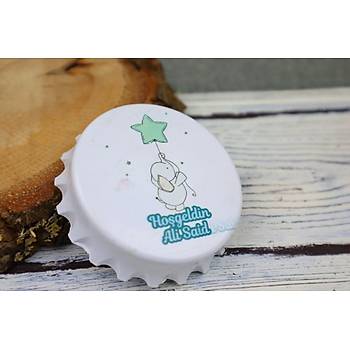 Aacak Magnet Bebek ekeri 6 cm - Bebek Doum Gn Hediyelik