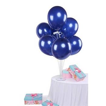 Lacivert Balonlu Balon Stand - 1 Adet Stand ve 10 Adet Balon