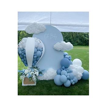 Retro MAvi Beyaz Balon Z�nciri Seti 100'l�