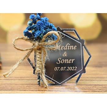 Sz Nian Kna Hediyelik - Pleksi Magnet Nikah ekeri 6 cm