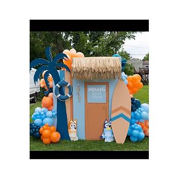 Turuncu Mavi Lacivert Balon Zinciri Seti 100'l�