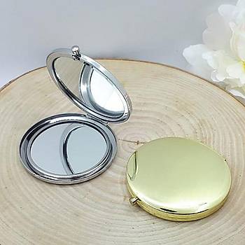 Lüx Metal Gold ve Gümüş Kapaklı Ayna Modeli