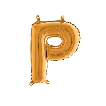 P Harfi Gold Renk Folyo Balon 100cm