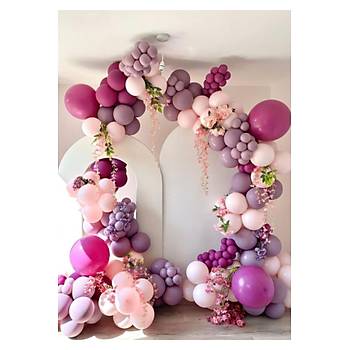 M�rd�m Pembe Lila Balon Z�nciri Seti 100'l�