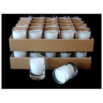 Shot Cam Bardak Mum 60 cc Beyaz Kutusuz