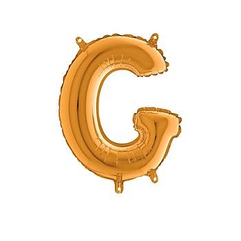 G Harfi Gold Renk Folyo Balon 100cm