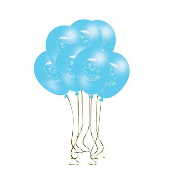 Mavi lk Di Balonu  30 cm 50 Adet