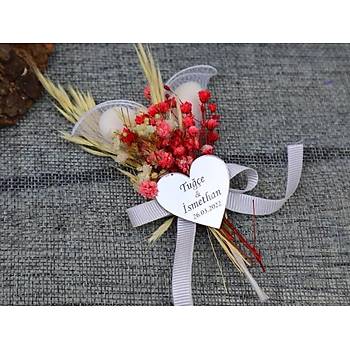 Sz Nian Kna Hediyesi - Pleksi Kalp Magnet Nikah ekeri