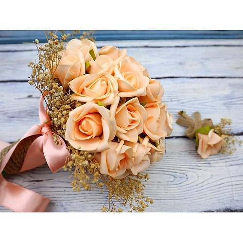 Somon Gl Gelin Buketi ve Damat Yaka nesi