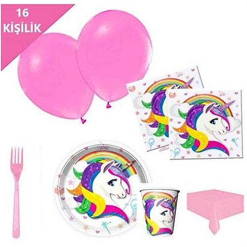 Unicorn Tabak Bardak Doum Gn Seti 16'l