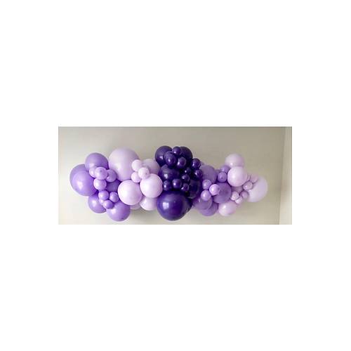 Mor Lila Mini Balon Zinciri Seti 50 Ad Balon Ve Zincir