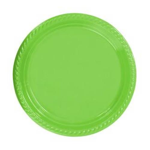 Yeil Plastik Tabak 25'li