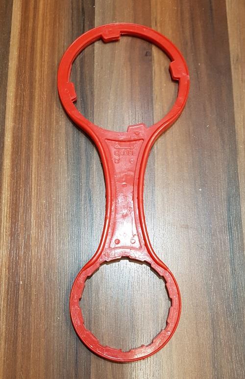 KIRMIZI RENK Filtre Kabı Açma Anahtar Su Arıtma Cihazı Için Anahtar (Filtre Kabı ve Membran Kabı)