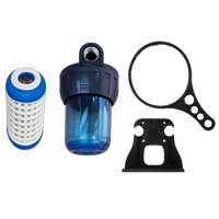 5 inch-3/4 Ba�lant�l� Daire Giri�i Su Ar�tma Filtre Kab� Plastik Y�kan�r Filtreli 10 housing