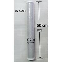 25 Adet 20 inch Blok Karbon Filtre Kaliteli Su Filtresi Cto Block Karbon Su Artma