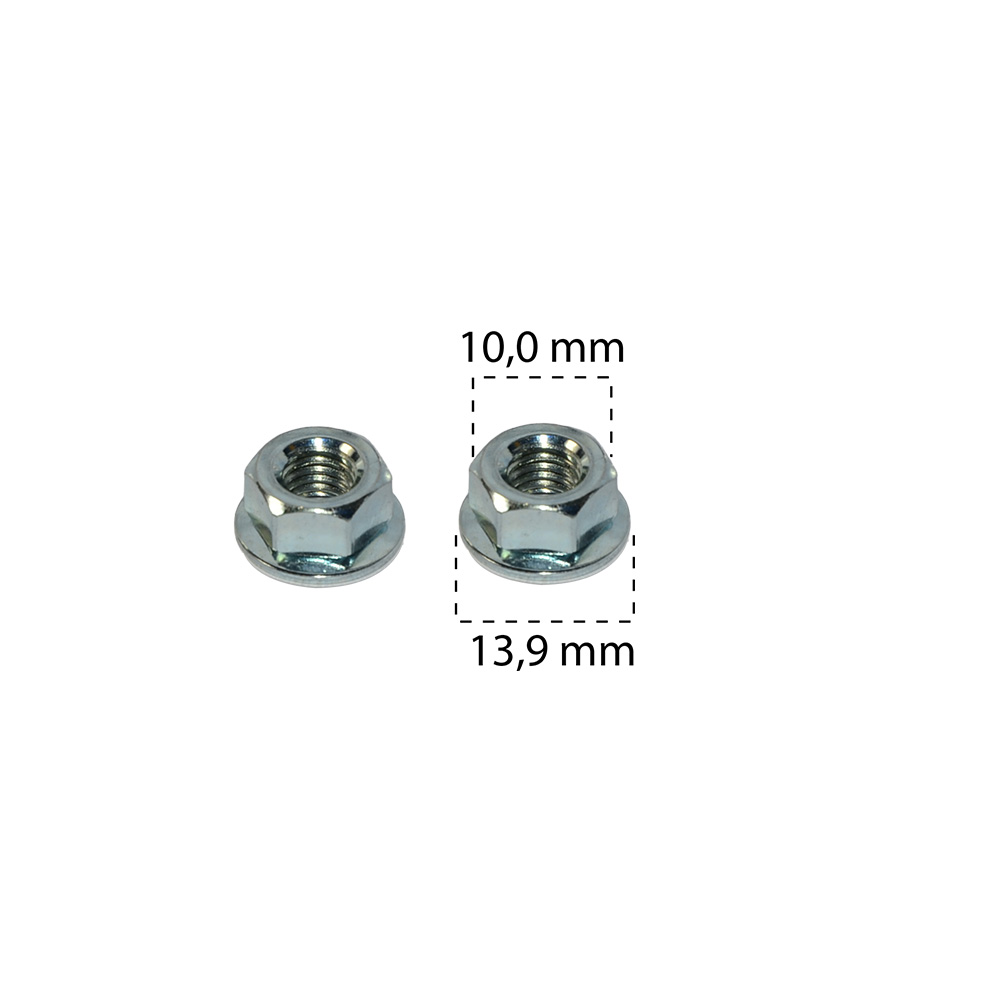 Somun Oynar Pullu M6x14mm h6,3mm 10 Anahtar Ford N621905 VW Audi Q5 2008-2017 N90488005 25 Adet