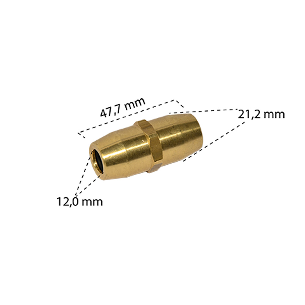 Çift Yönlü Hortum Adaptörü ( 12x1.5 mm )