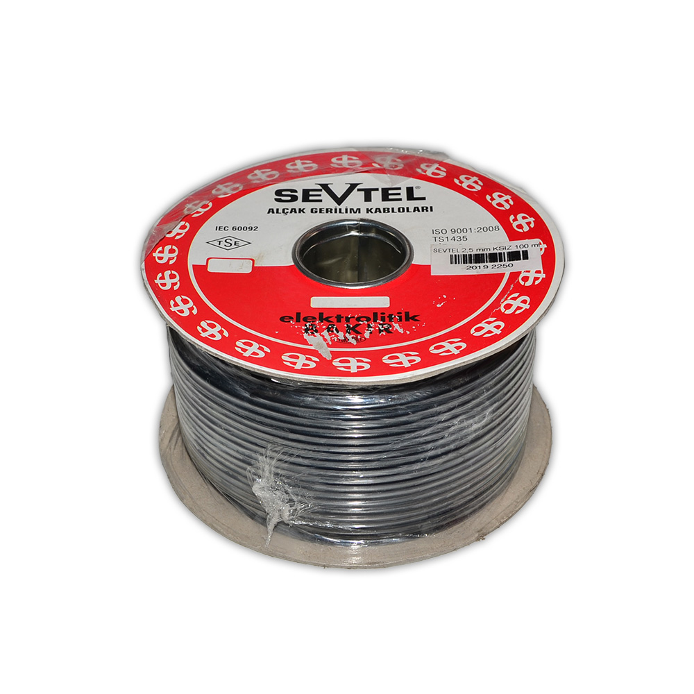 Kablo Kalaysız 2,5Mmx100Mt Siyah