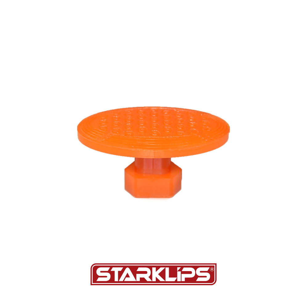 PDR Boyasız Göçük Düzeltme Plastiği Elips Kavisli Çap 50x28mm - P. N6 - Turuncu 10 Adet