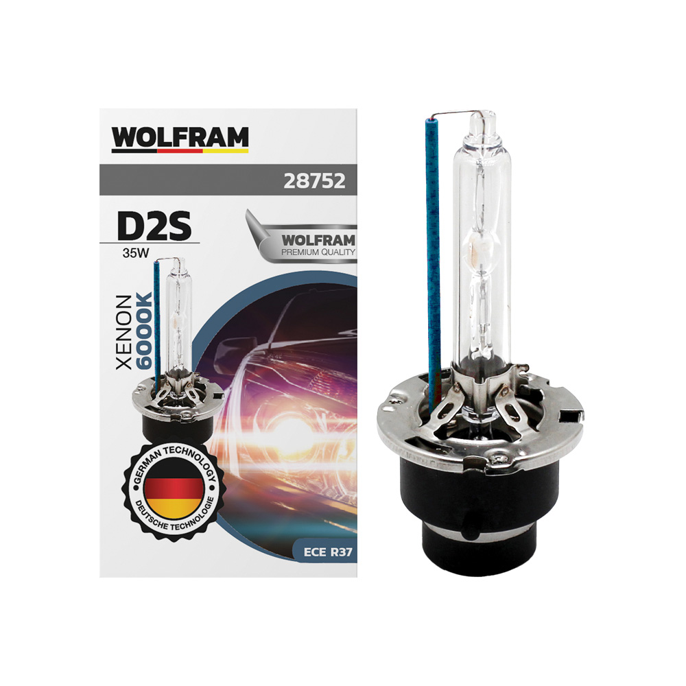 Ampul Far D2S 12v 35w Ultraviolet Mavi 6000K Wolfram 2 Adet