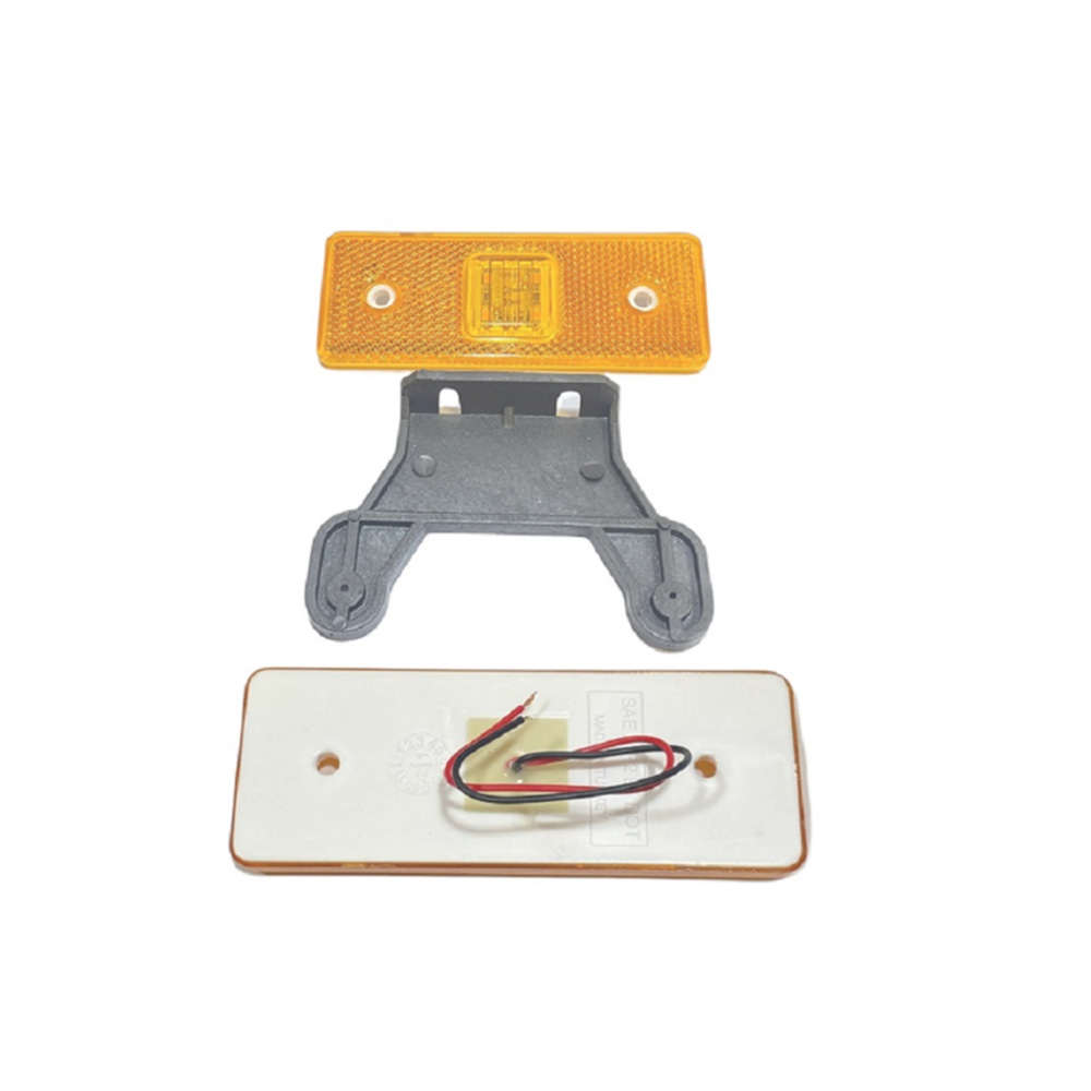Side Marker  4 Ledli Lamba  24V Sarı Arkası Düz Saba Varroc - 3030-M005Y30-A 2 Adet