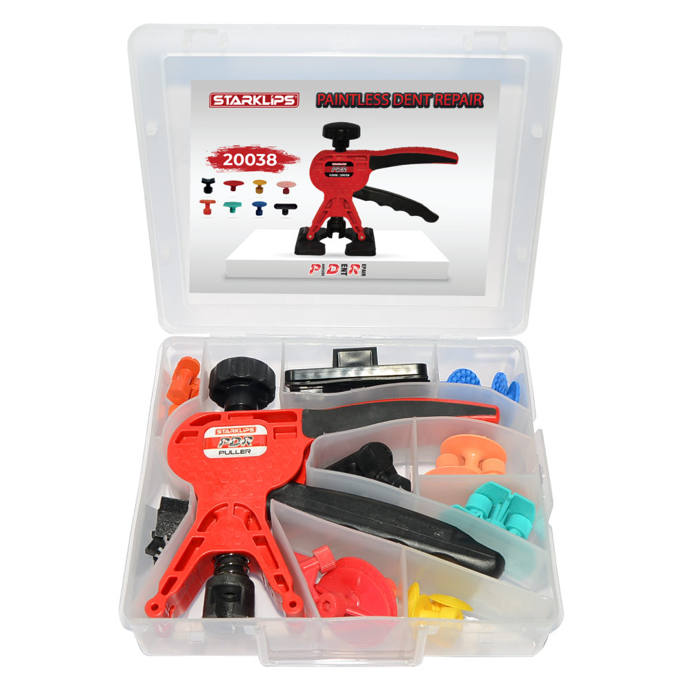Set Pense Boyasız Göçük Çektirme Kırmızı Pdr Plastik Kutulu (YENİ) 25 Parça