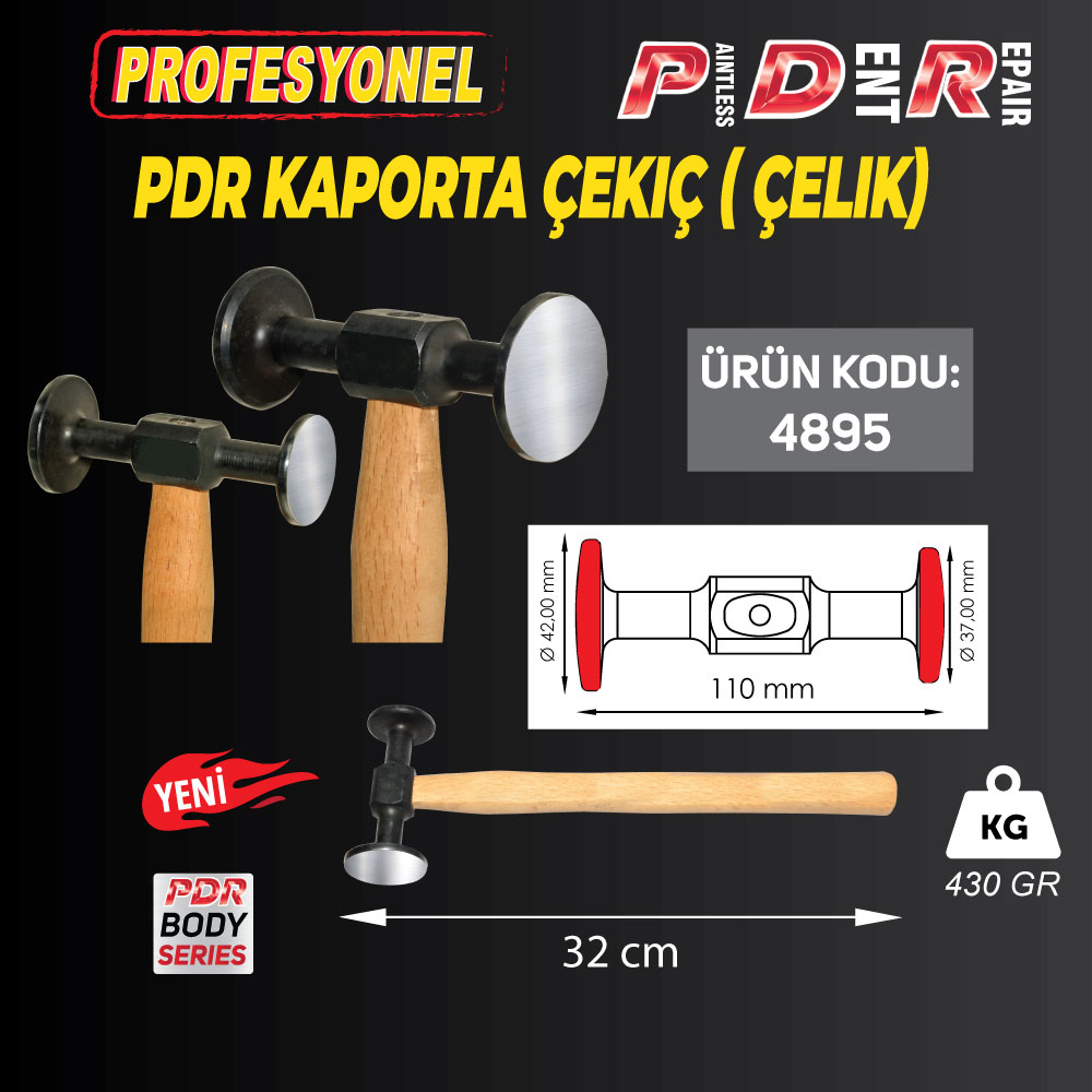 PDR Kaporta Çekiç ( Çelik)