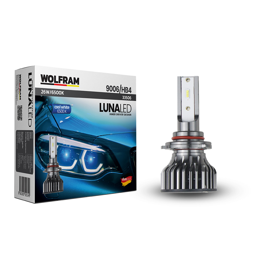 Set Led Xenon 9006 Cool White Luna Wolfram
