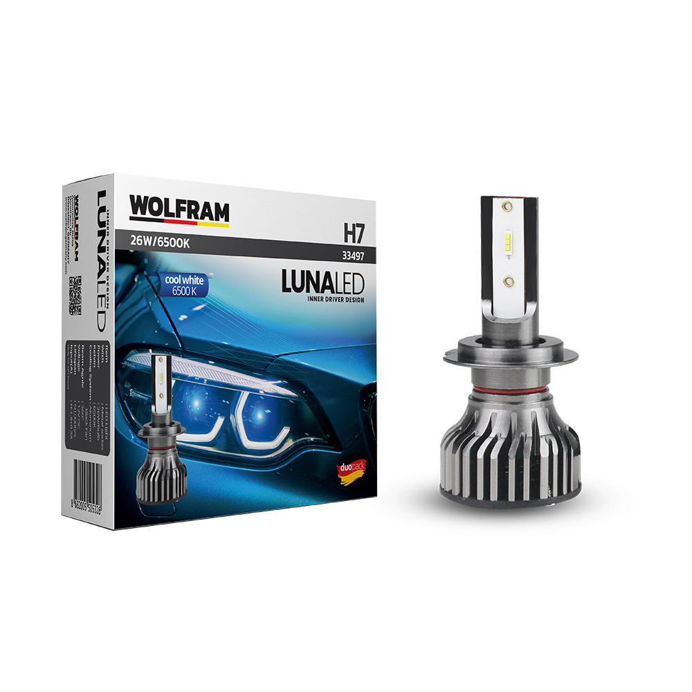 Set Led Xenon H7 Cool White Luna Wolfram