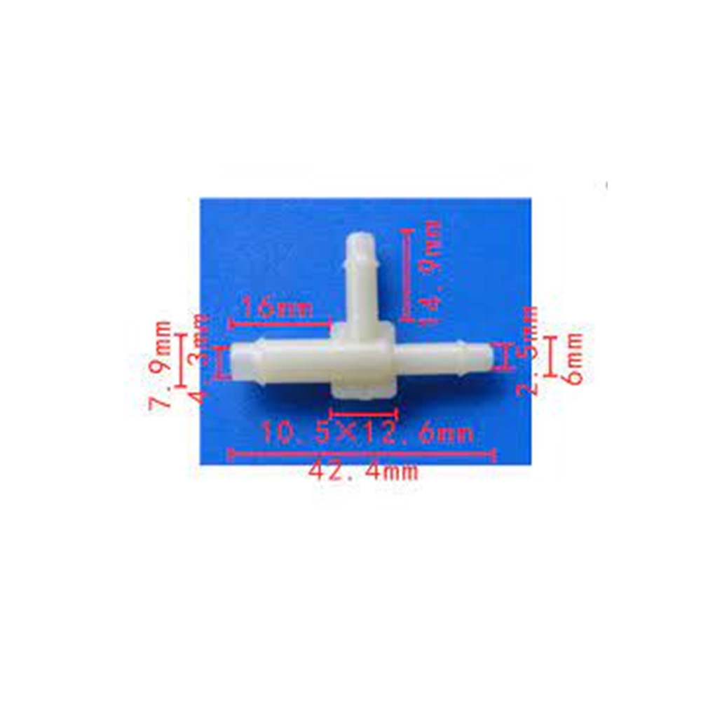 Klips Su Fıskiye T Tip Konnektör 7,9x6x6mm 10003294 GM Chrysler 10 Adet