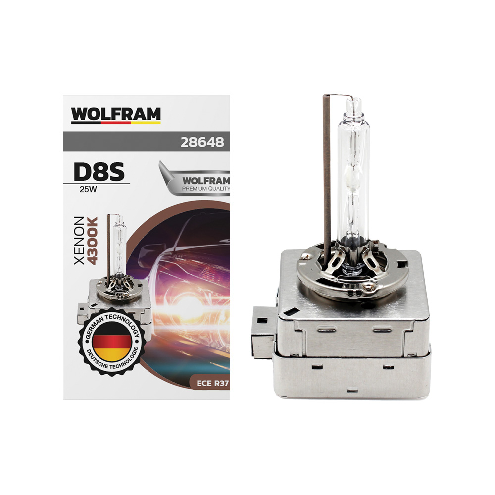 Ampul Far D8S 12v 35w Ultraviolet Mavi 4300K Wolfram 2 Adet