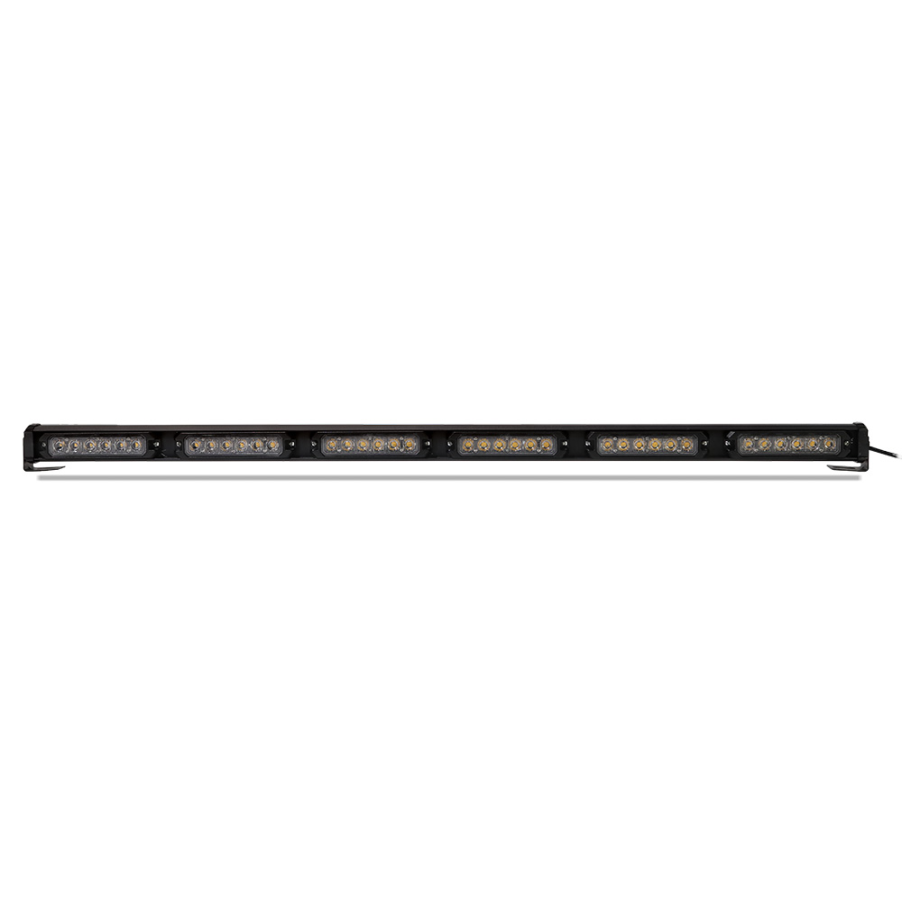 İkaz Lambası 12/24V 60W Yuvarlak 14 Fonksiyon Sarı E Belgeli 91Cm Wolfram