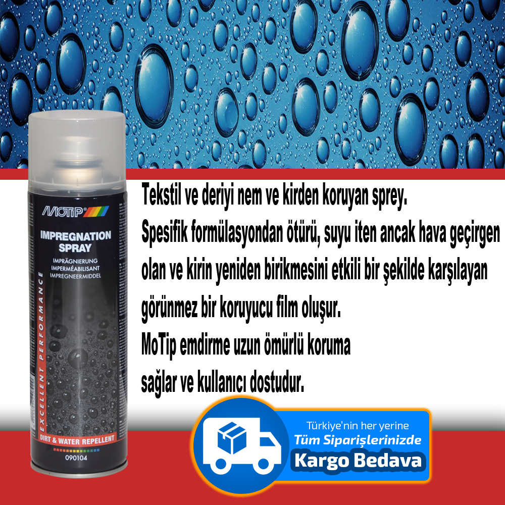 Koltuk Döşeme Koruyucu Sprey 500 Ml Motip