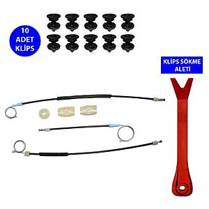 Cam Kriko Tamir Seti Sa� �n Seat Leon 2 2006-2012 (Klips + Aparatl�) 1P0837462A