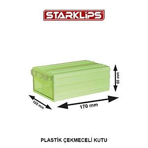 Plastik �ekmece 105X6,5X170mm Sk Sar� 5 Adet