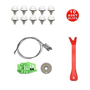 BMW 1 serisi E87 2004-2012 51357138467 Sol Arka Cam Kriko Tamir Seti