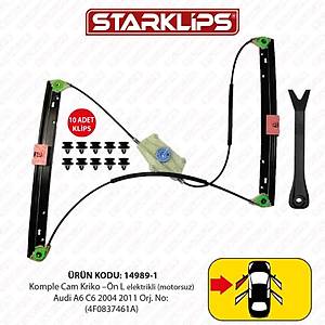 Cam Kriko K�zakl� �n Sol Komple Audi A6 C6 2004 2011 (4F0837461A)