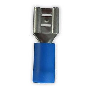 Kablo Ucu Yar� �zoleli Di�i Mavi 1,5X2,5 / 6,35 mm FD-2638 25 Adet