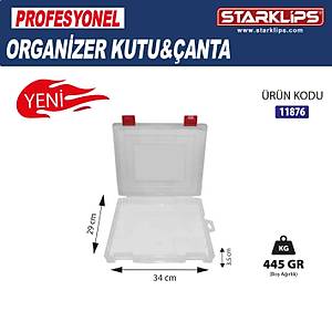 1 B�lmeli Plastik Organizer �anta � Sabit G�zl� Vida, Tak�, Hobi D�zenleyici Kutu