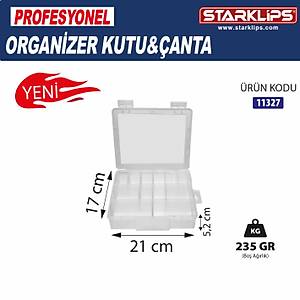 12 B�lmeli Plastik Organizer �anta � Vida, Tak�, Hobi D�zenleyici Kutu
