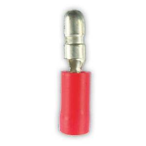 Yar� �zole Kablo Ucu Erkek K�rm�z� 0,5-1/4mm Be1040 25 Adet