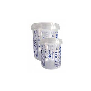 �l�ekli Boya Kab� (Kar���m ve Saklama) Plastik �effaf 850ml  2 Adet