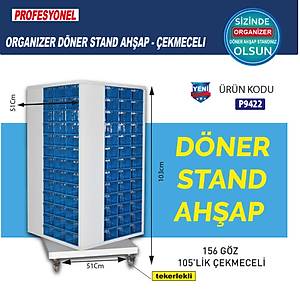 Stand D�ner Dolap Ah�ap 156 G�z 105 Lik �ekmeceli
